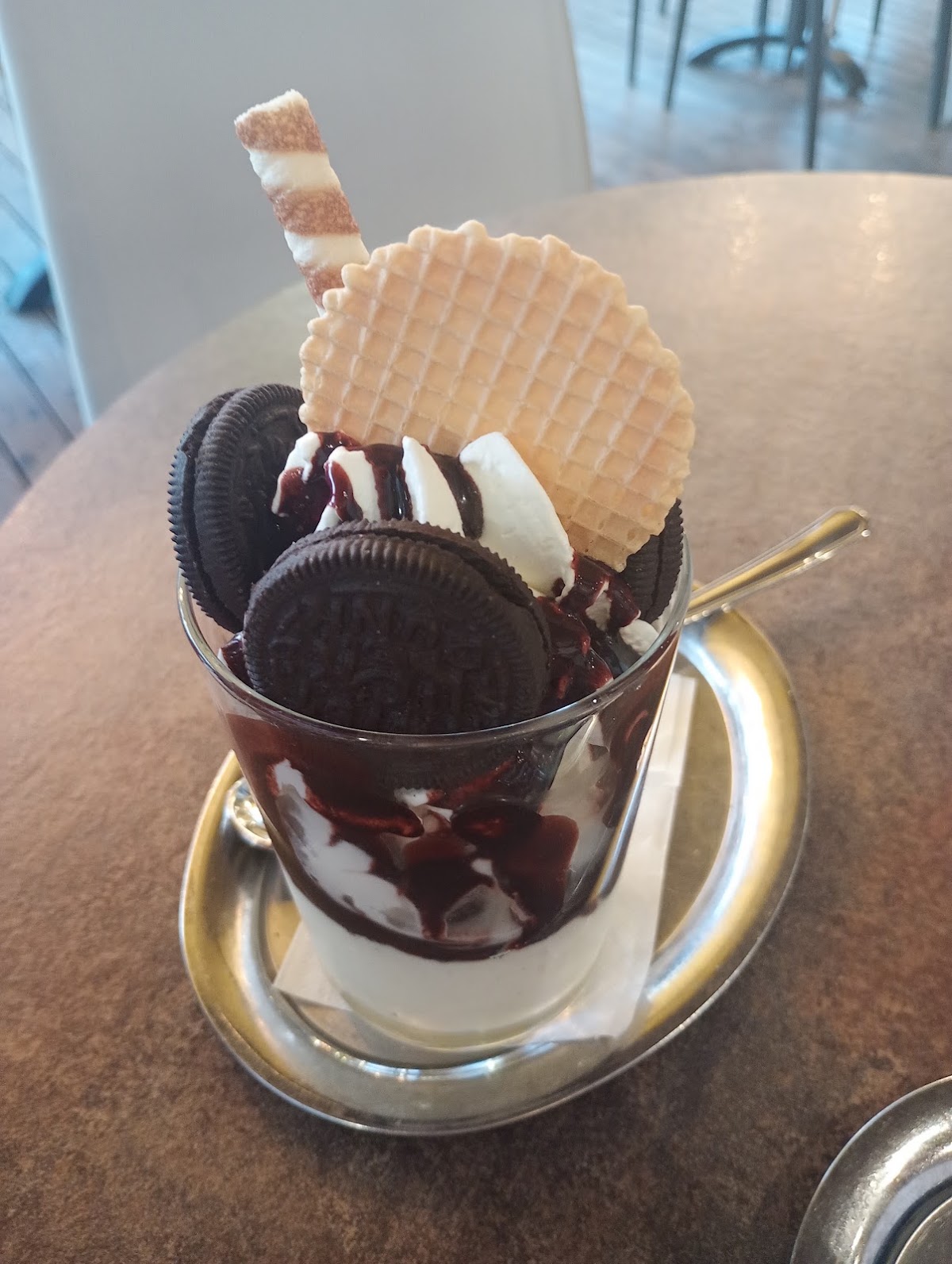Il gelato servito.