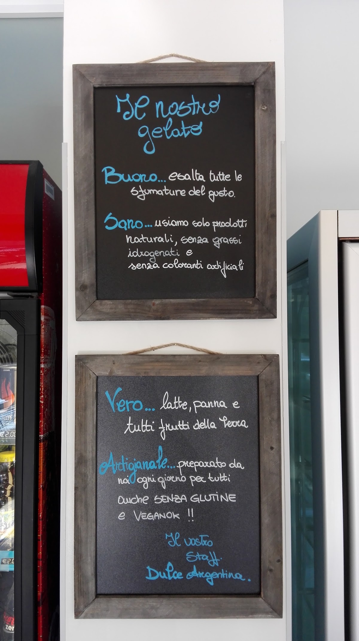 Il locale visto dall'interno.