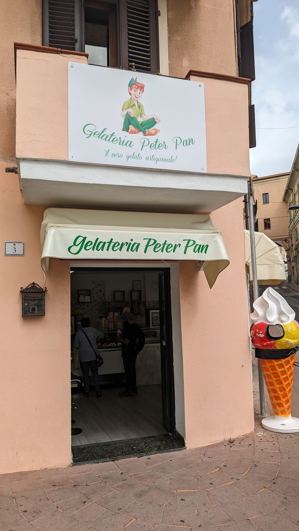 Il gelato servito.