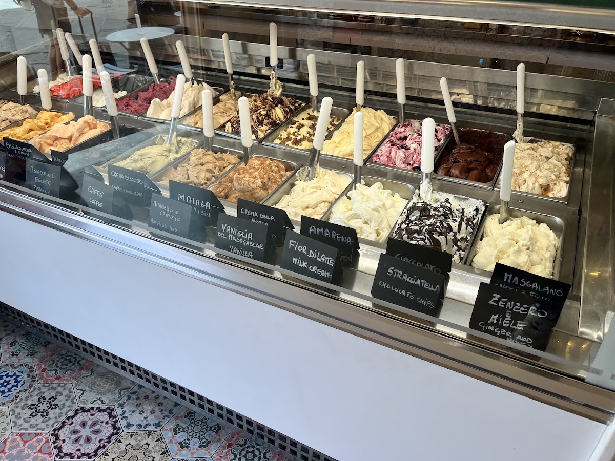 Il gelato servito.