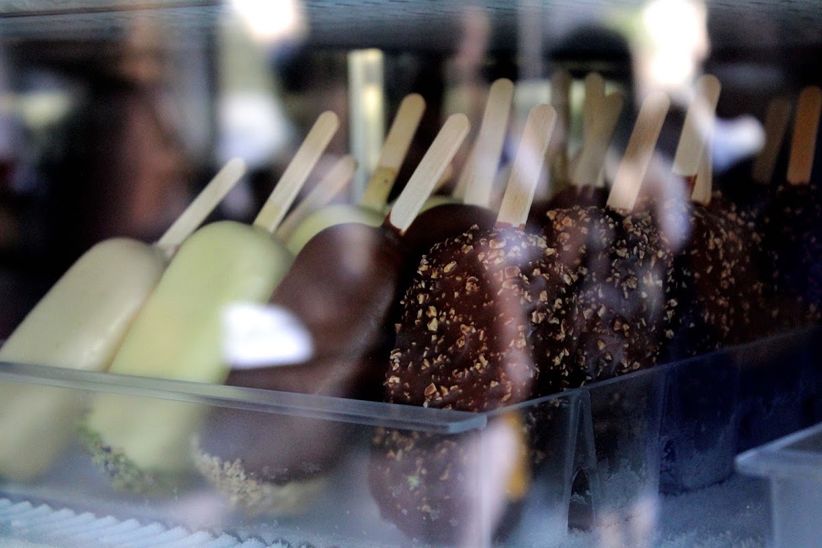 Il gelato servito.