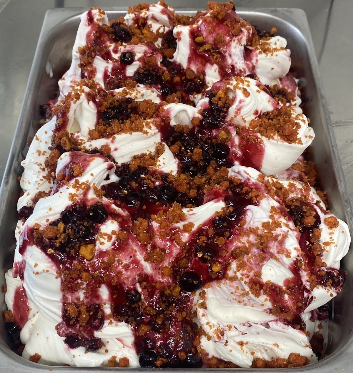 Il gelato servito.