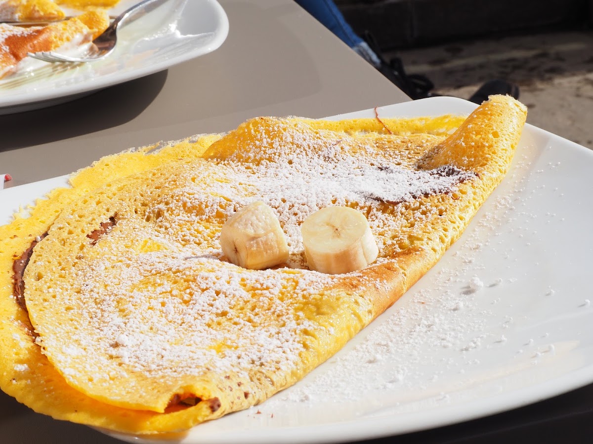 Le vaschette in vetrina.