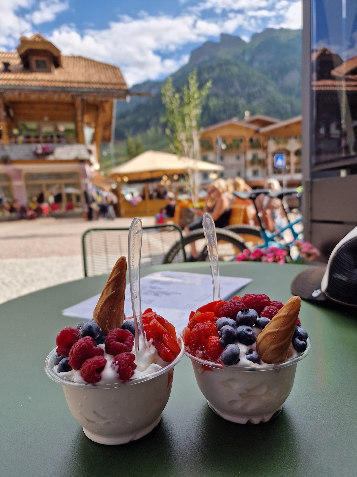 Il gelato servito.