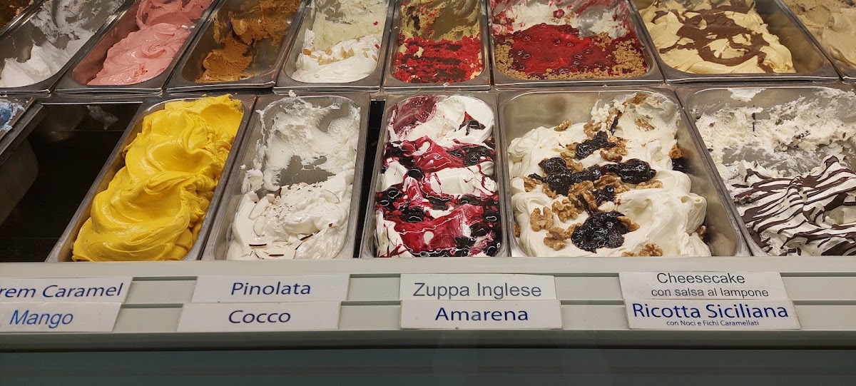 Il gelato servito.
