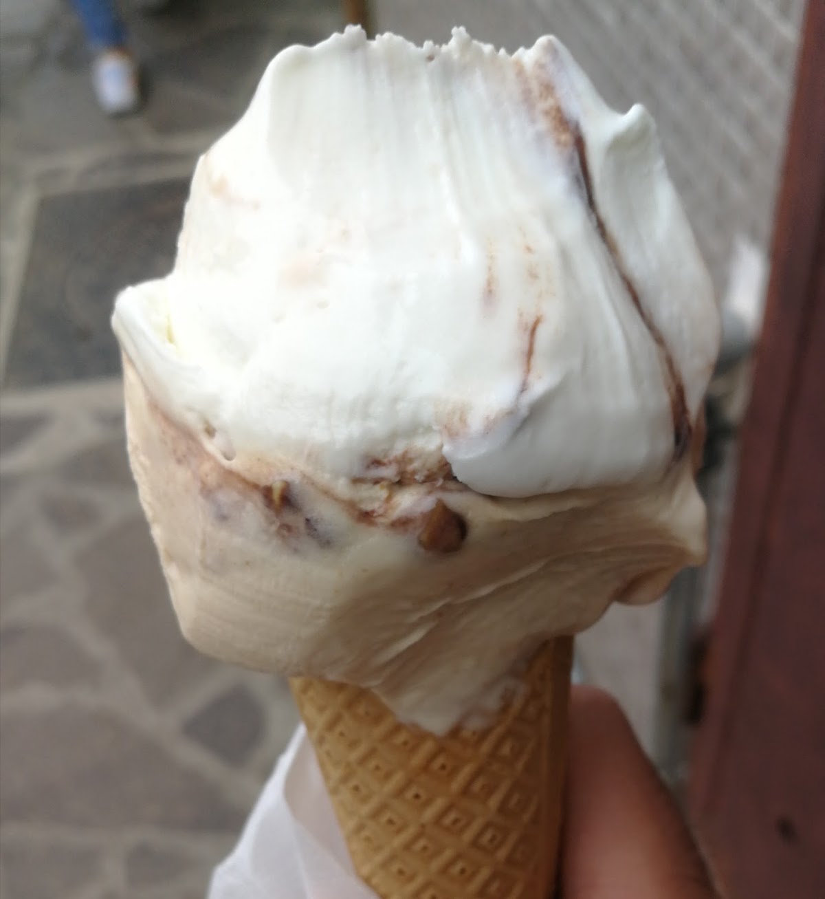Il gelato servito.