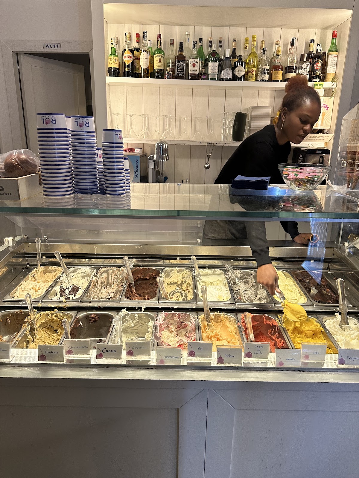 Il locale in servizio.