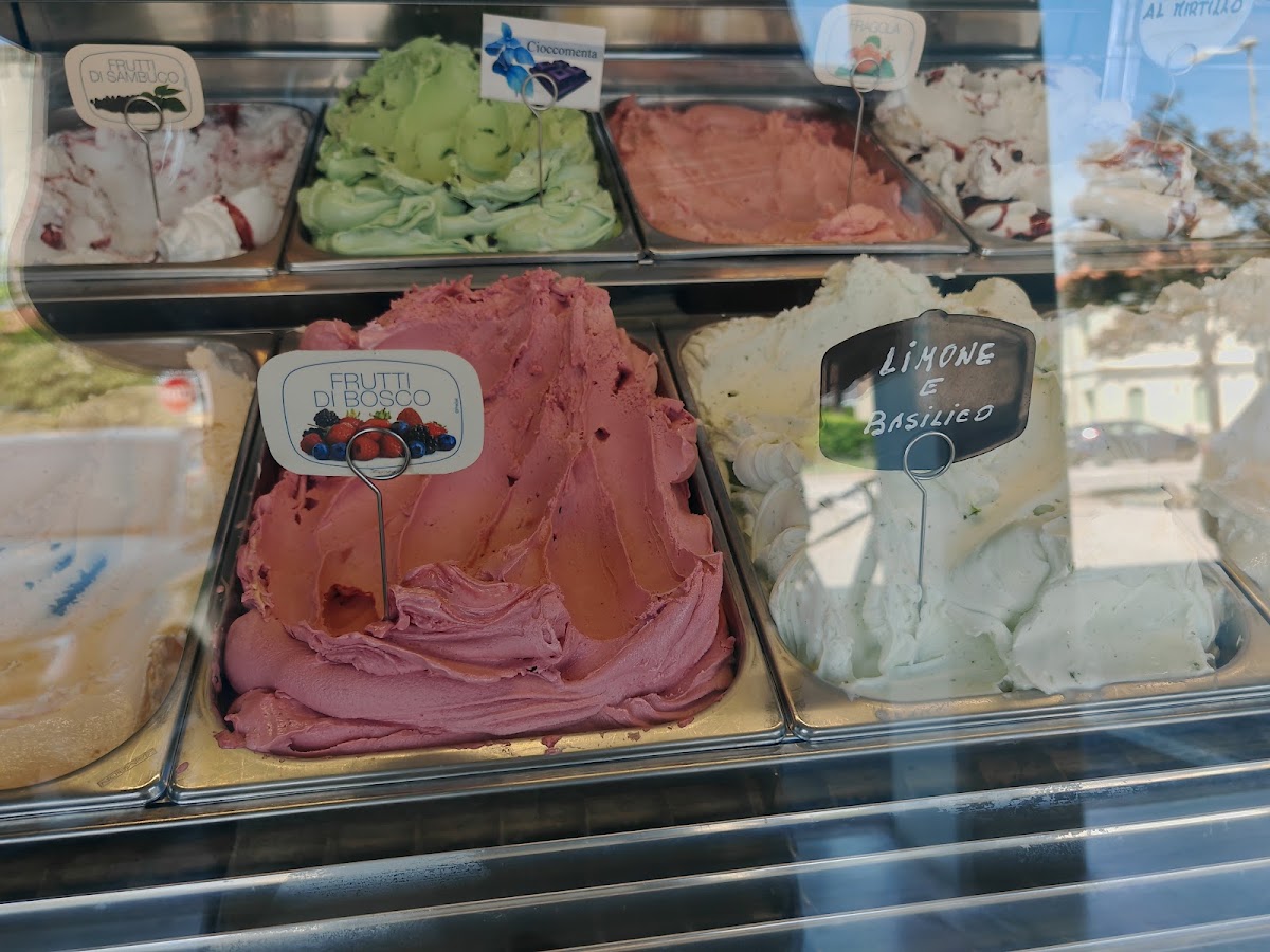 Il gelato servito.