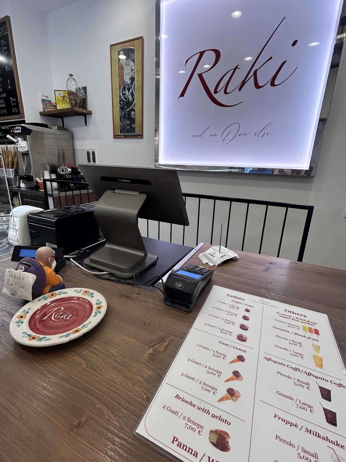 Il locale in servizio.