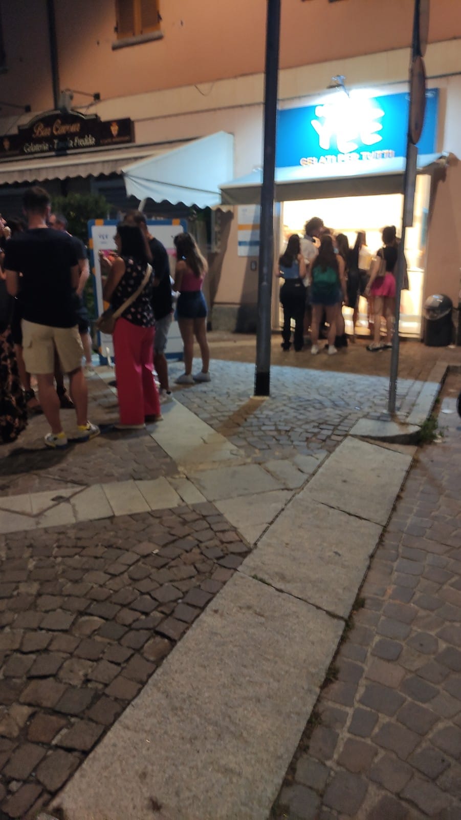 Il gelato servito.