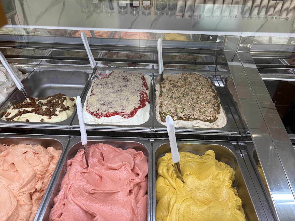 Il gelato servito.