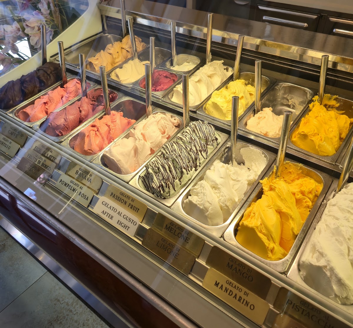 Il gelato servito.