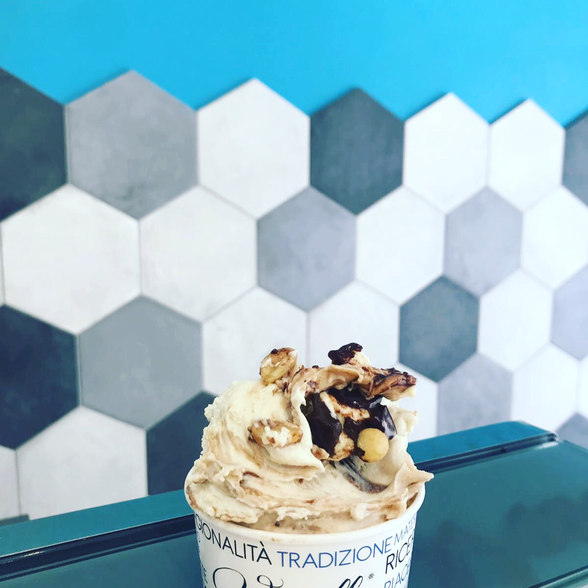 Il gelato servito.
