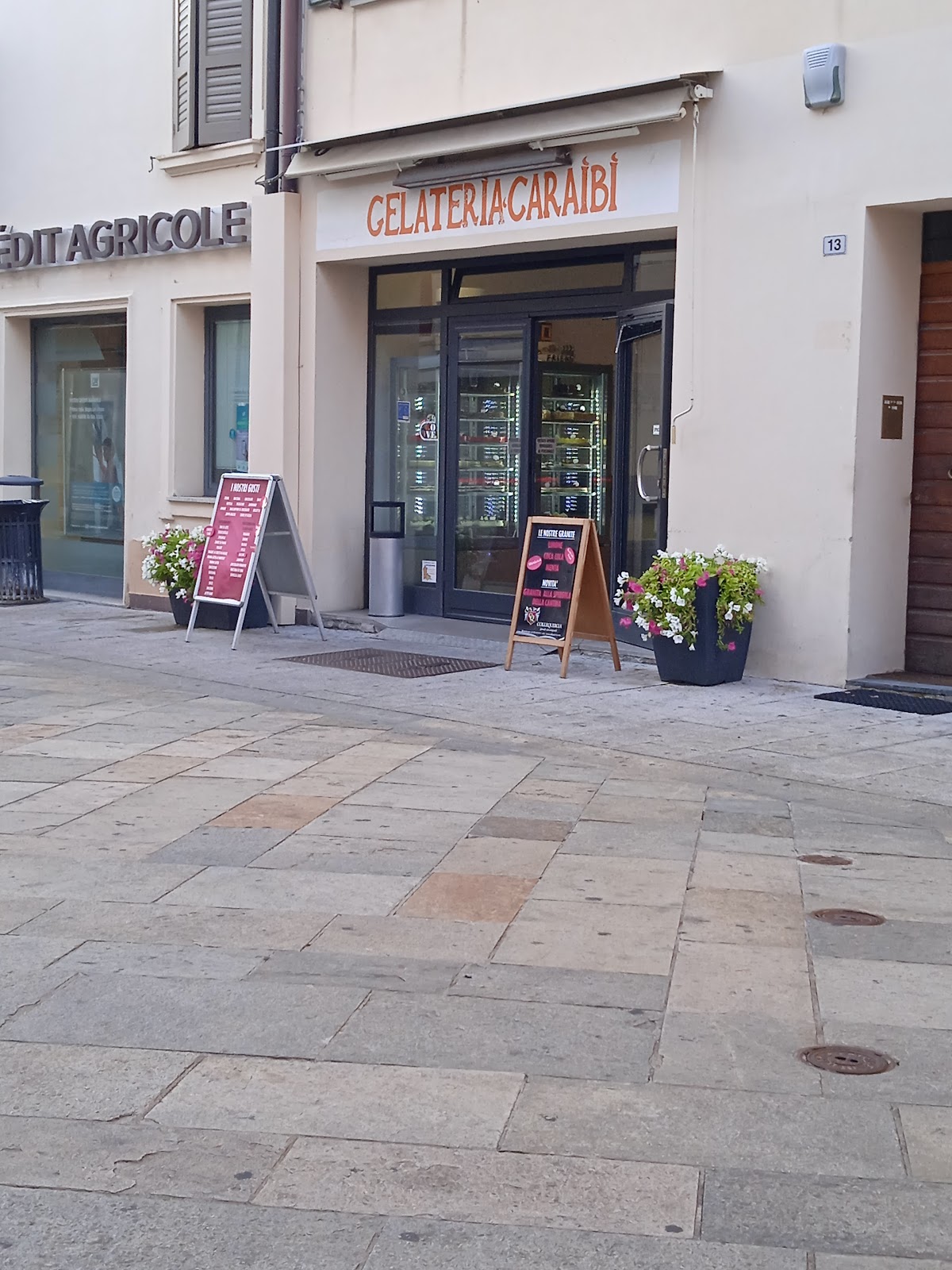 Un dettaglio del banco.