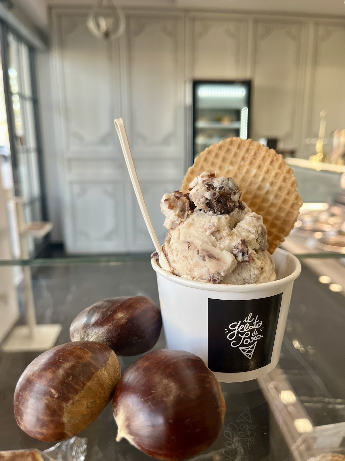 Il gelato servito.