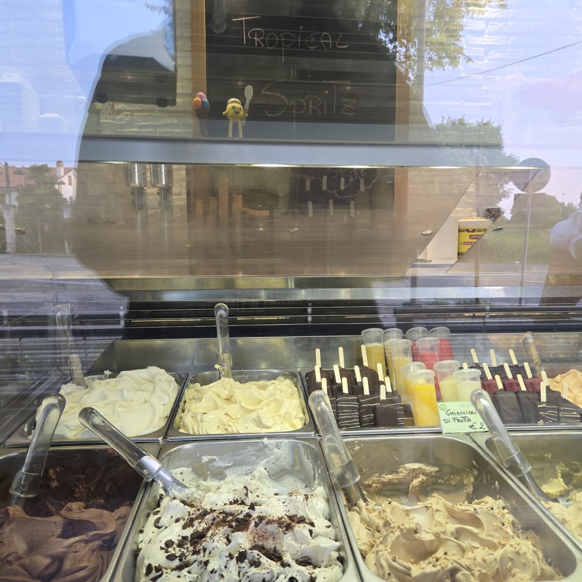 Il gelato servito.