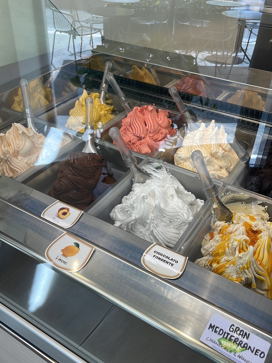 Il gelato servito.