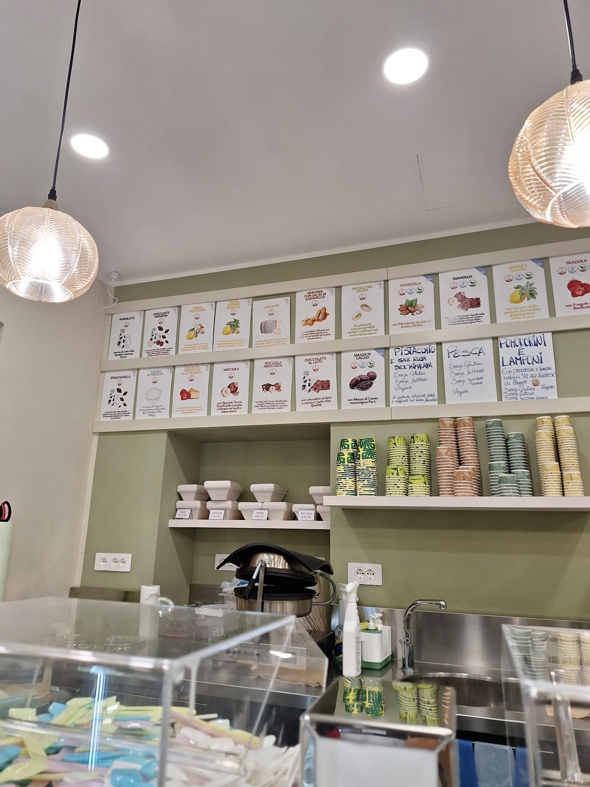 Il gelato servito.