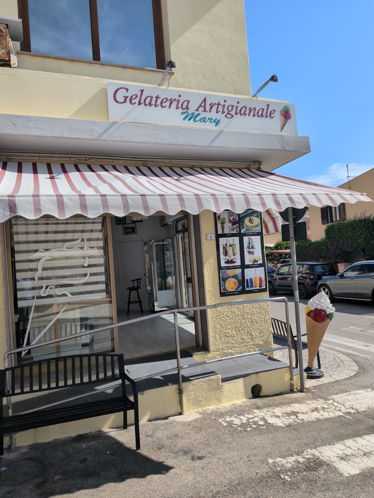 Un dettaglio del banco.