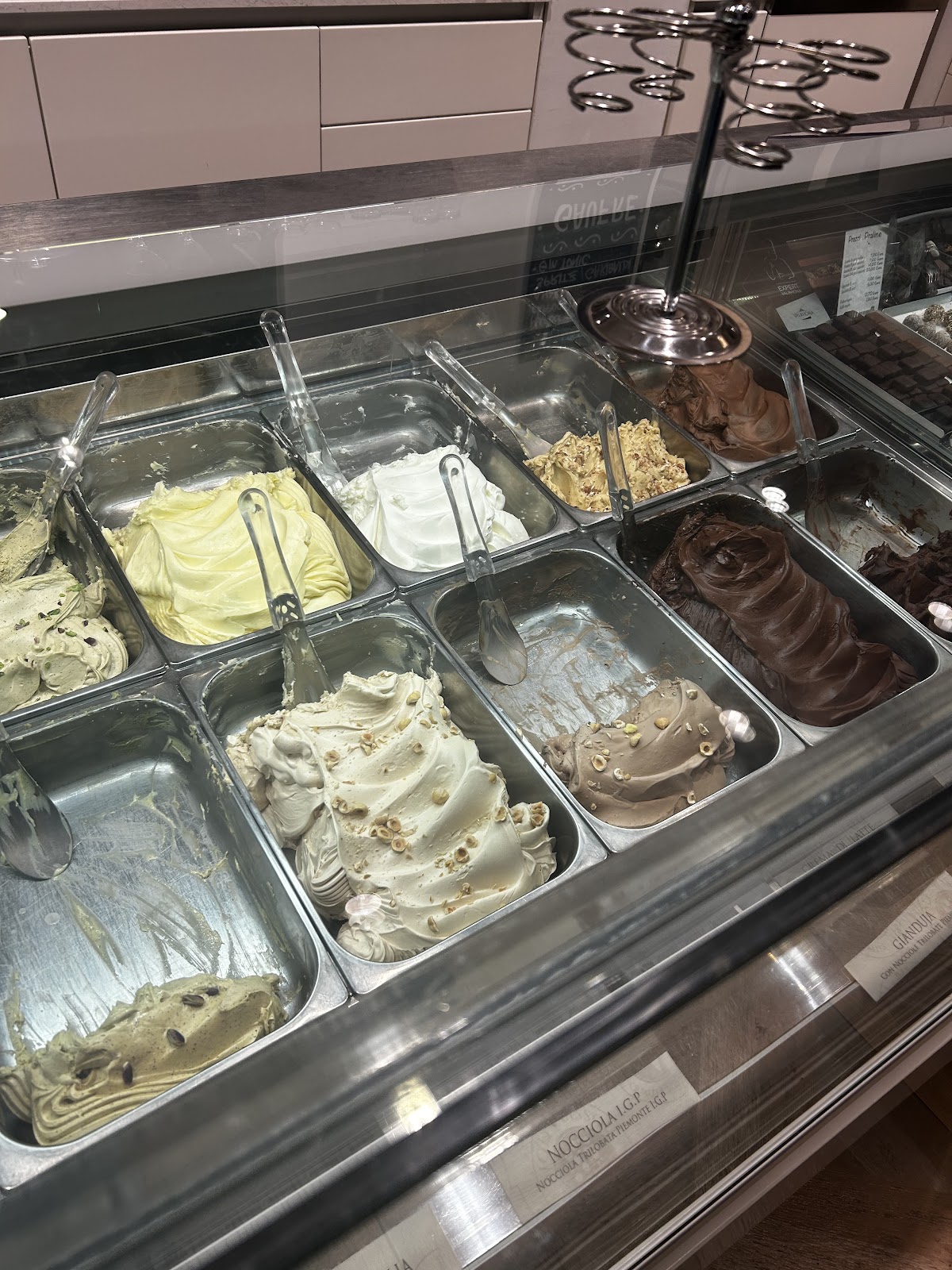 Il gelato servito.
