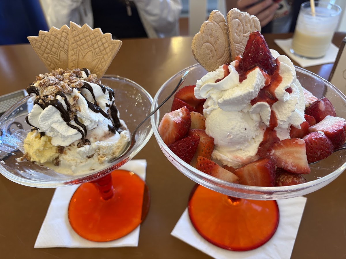 Il gelato servito.