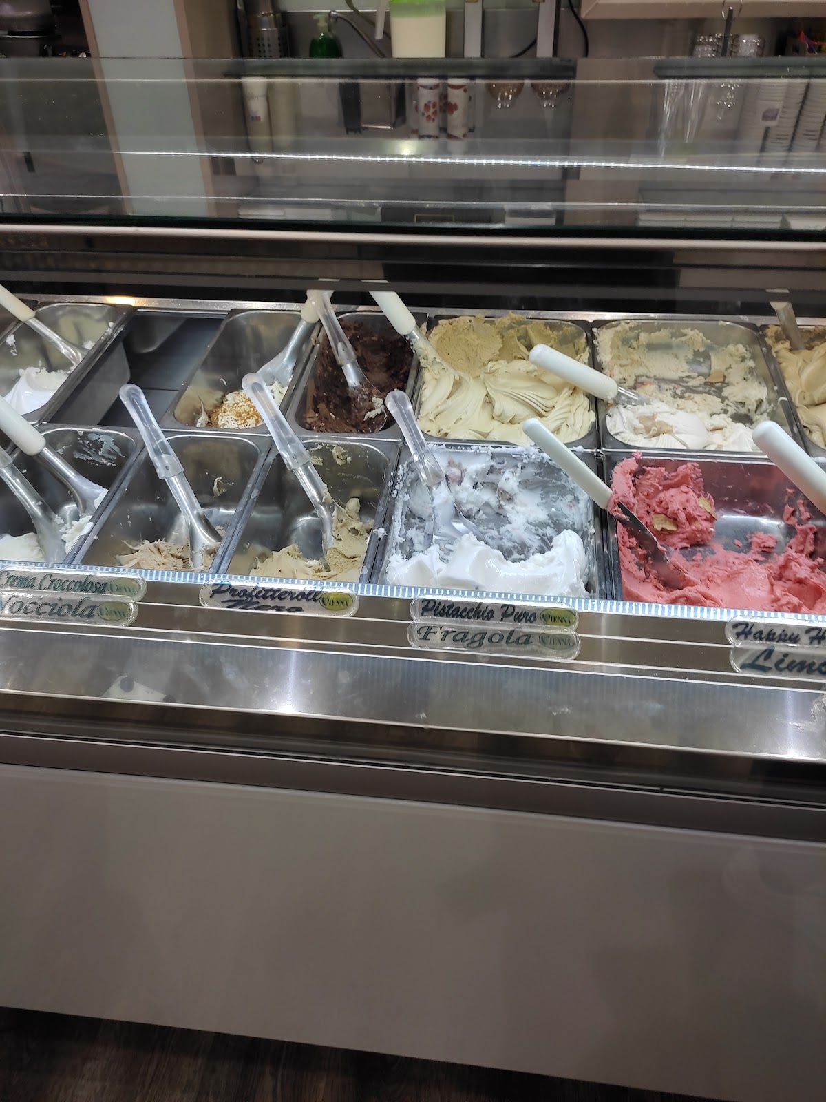 Il gelato servito.