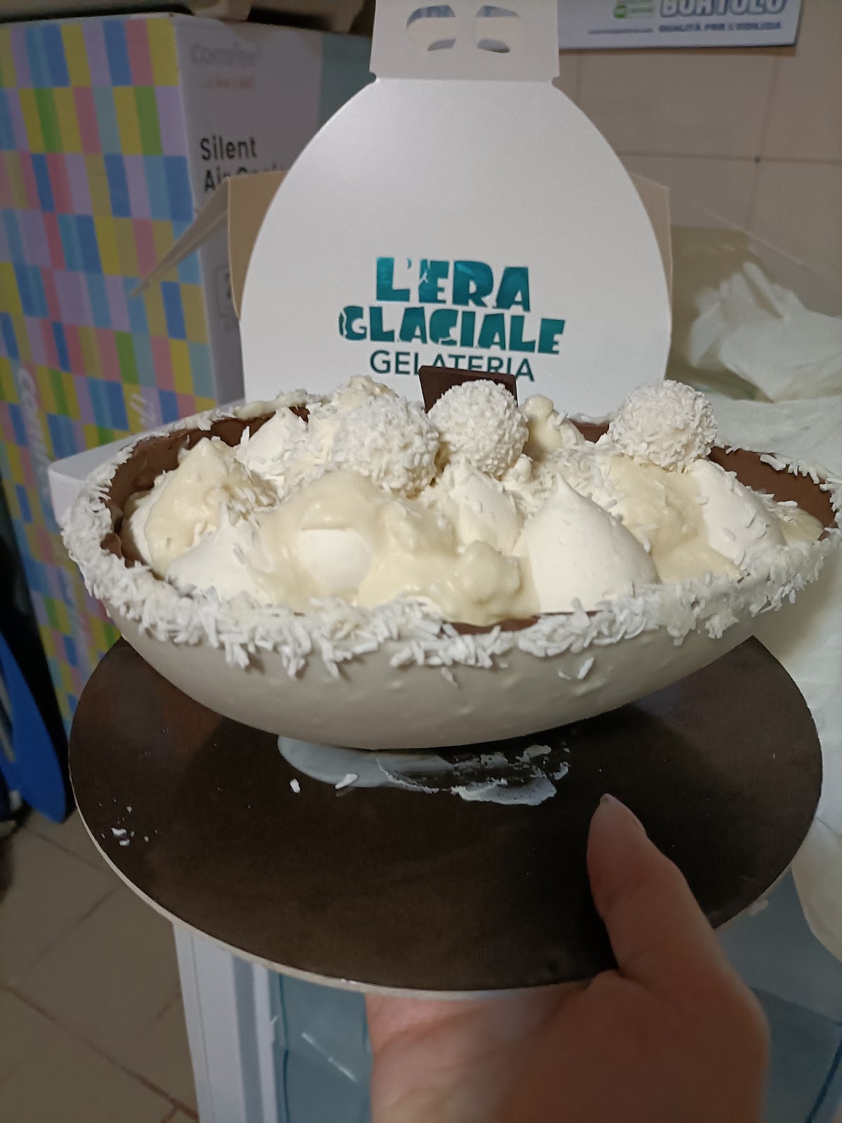 Un dettaglio del banco.