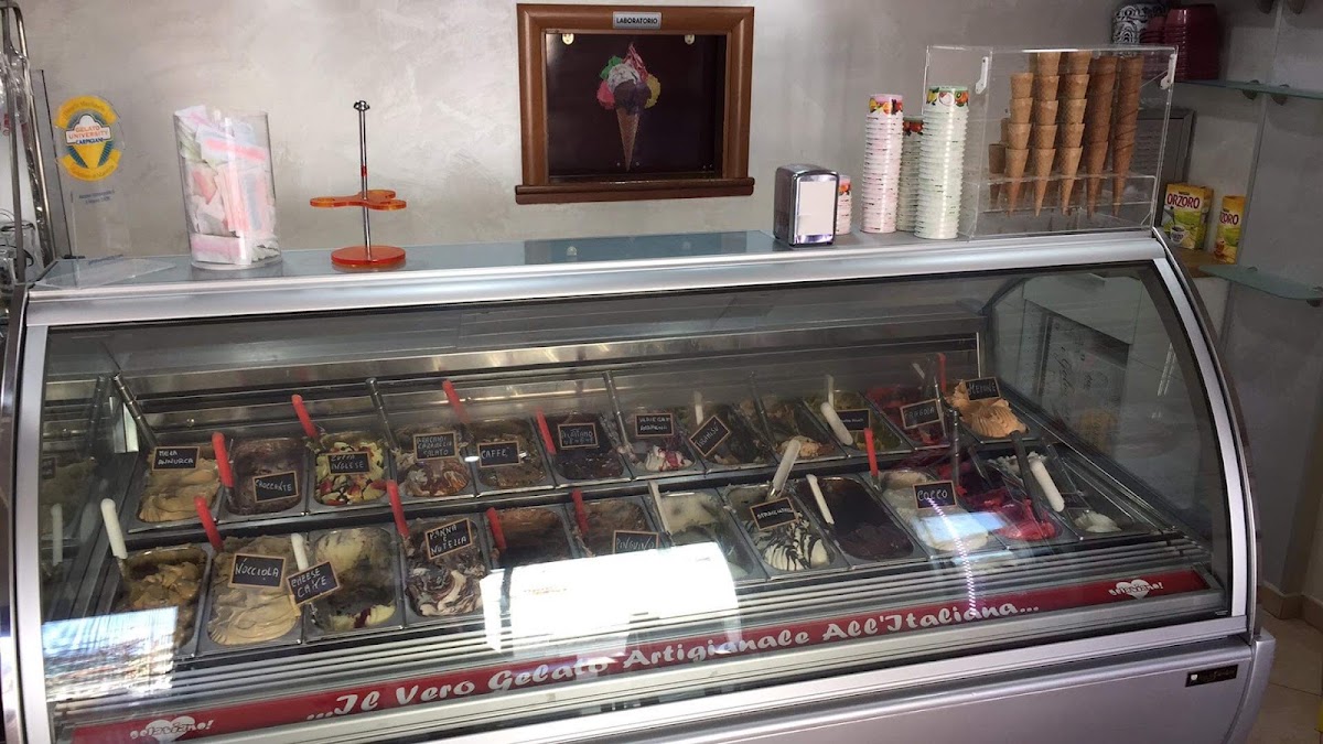 Il gelato servito.