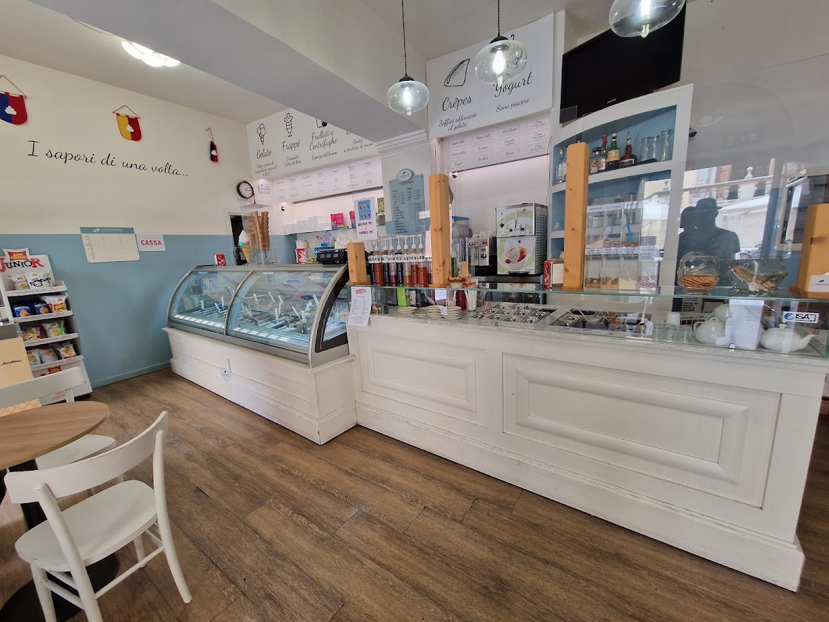 Il gelato servito.