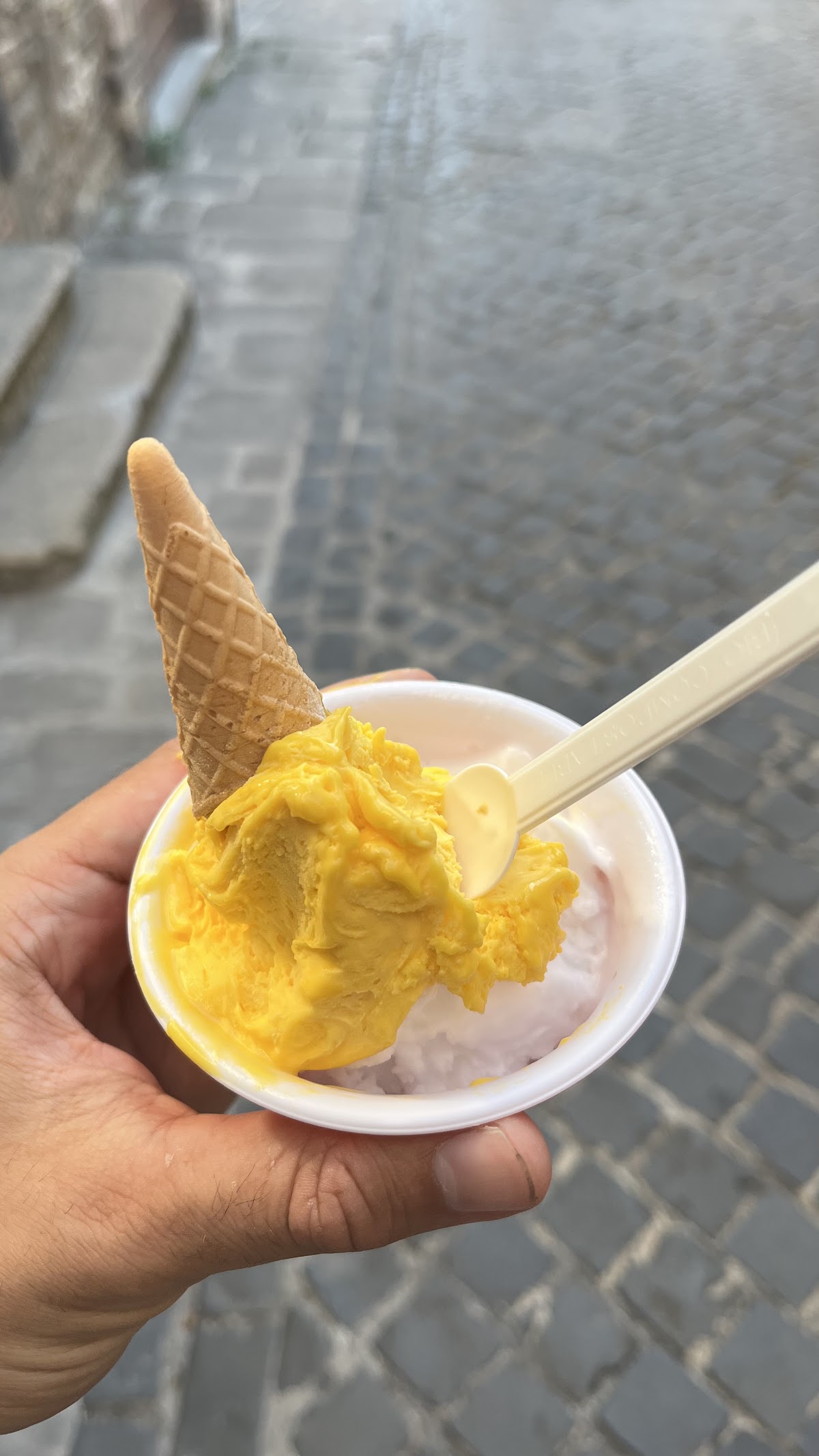 Un dettaglio della vetrina.