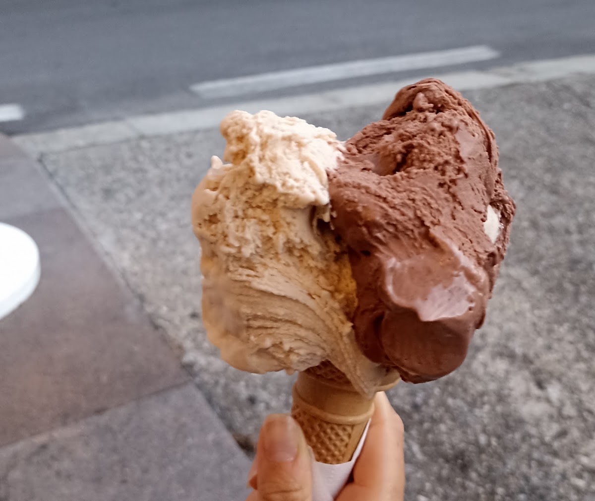 Il gelato servito.