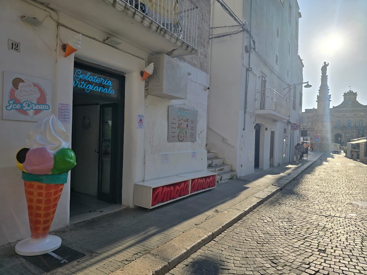 Il gelato servito.