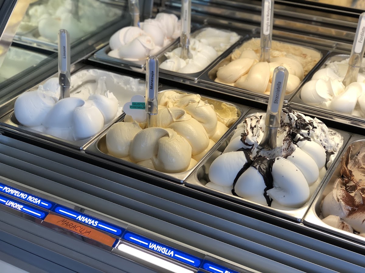 Il gelato servito.