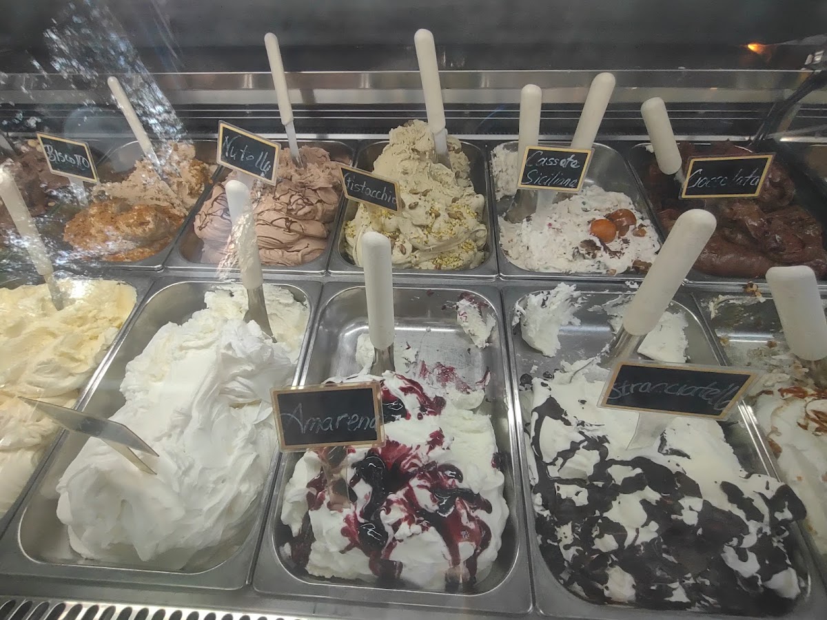 Il gelato servito.