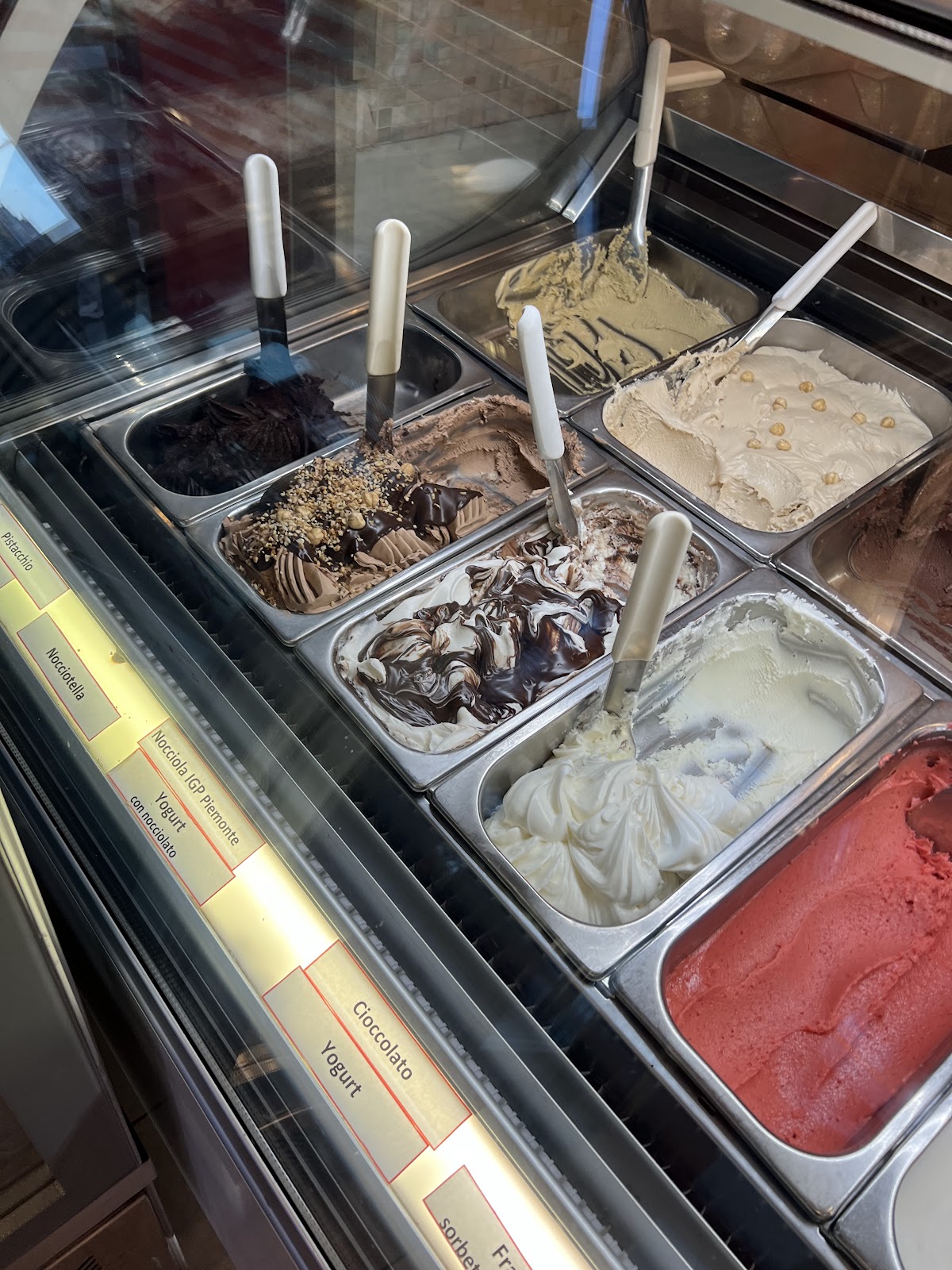 Il gelato servito.