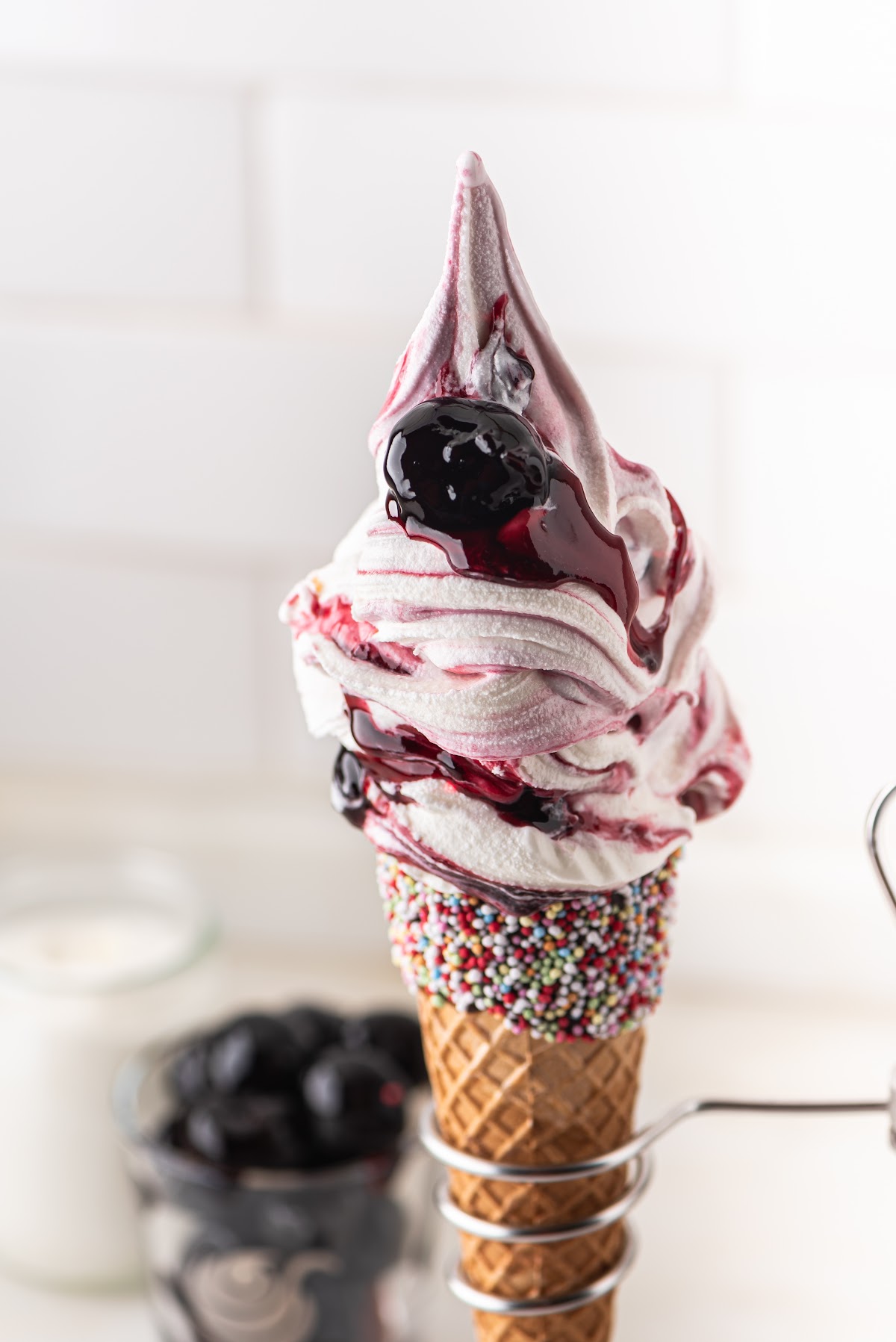 Il gelato servito.