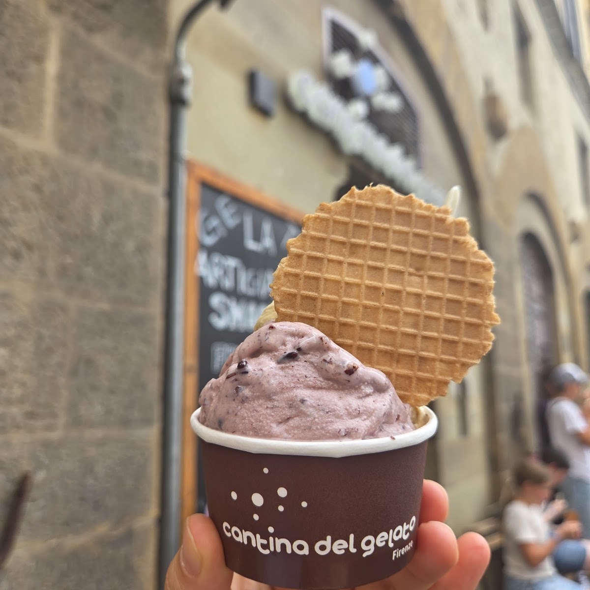 Il gelato servito.