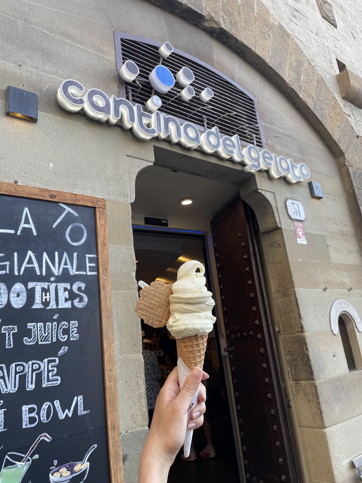 Il gelato della casa.