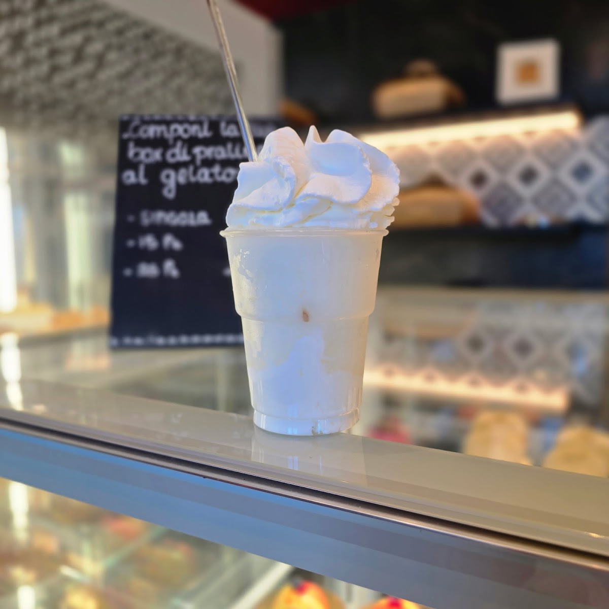 Il gelato servito.