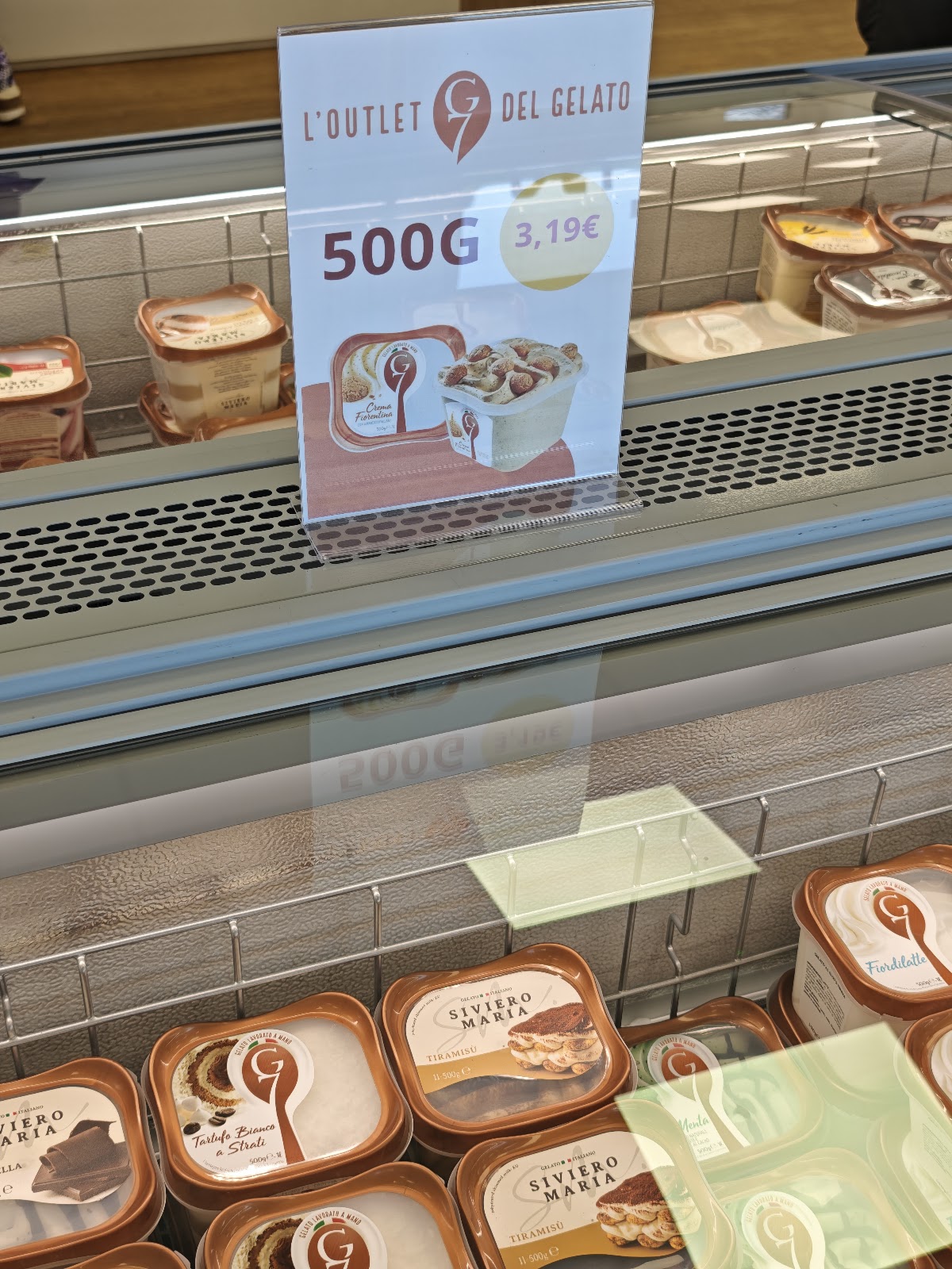 Un dettaglio del banco.