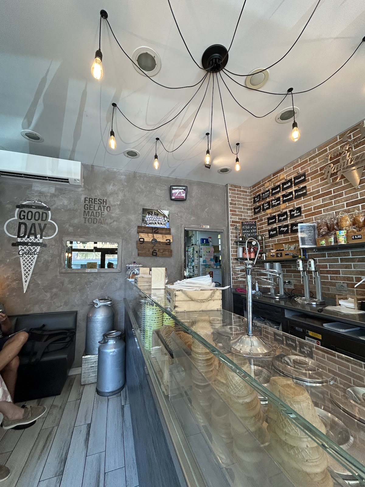 Il gelato servito.
