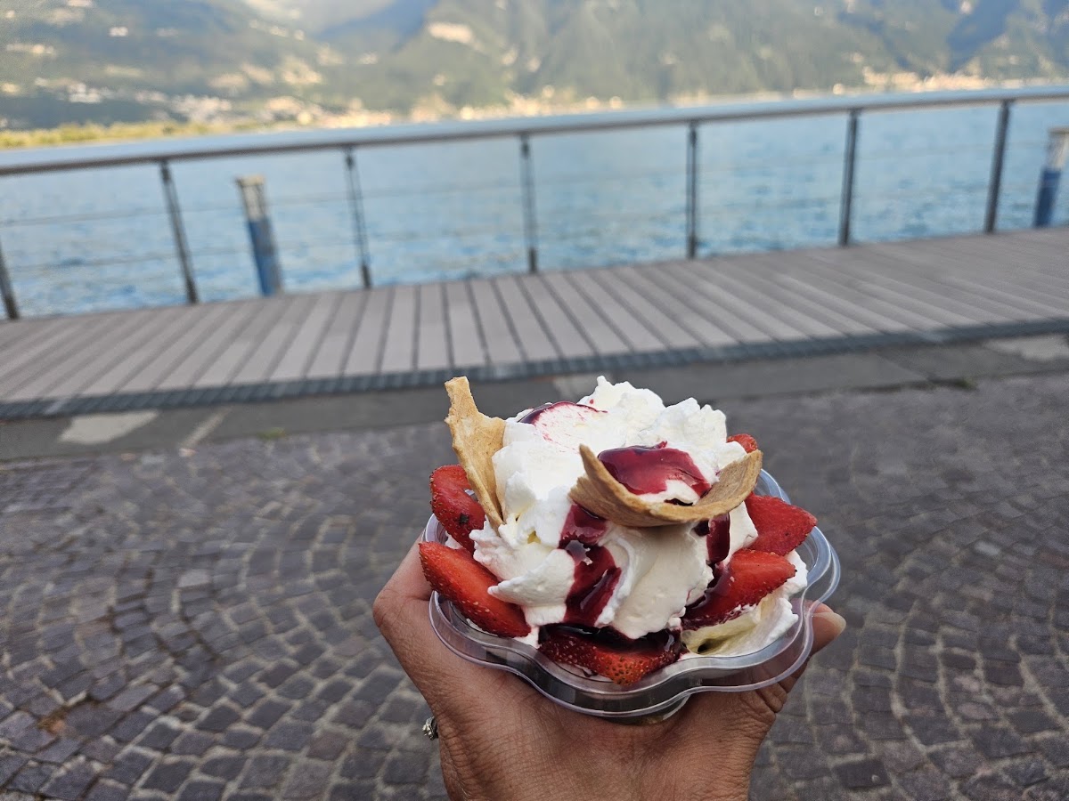 Il gelato servito.