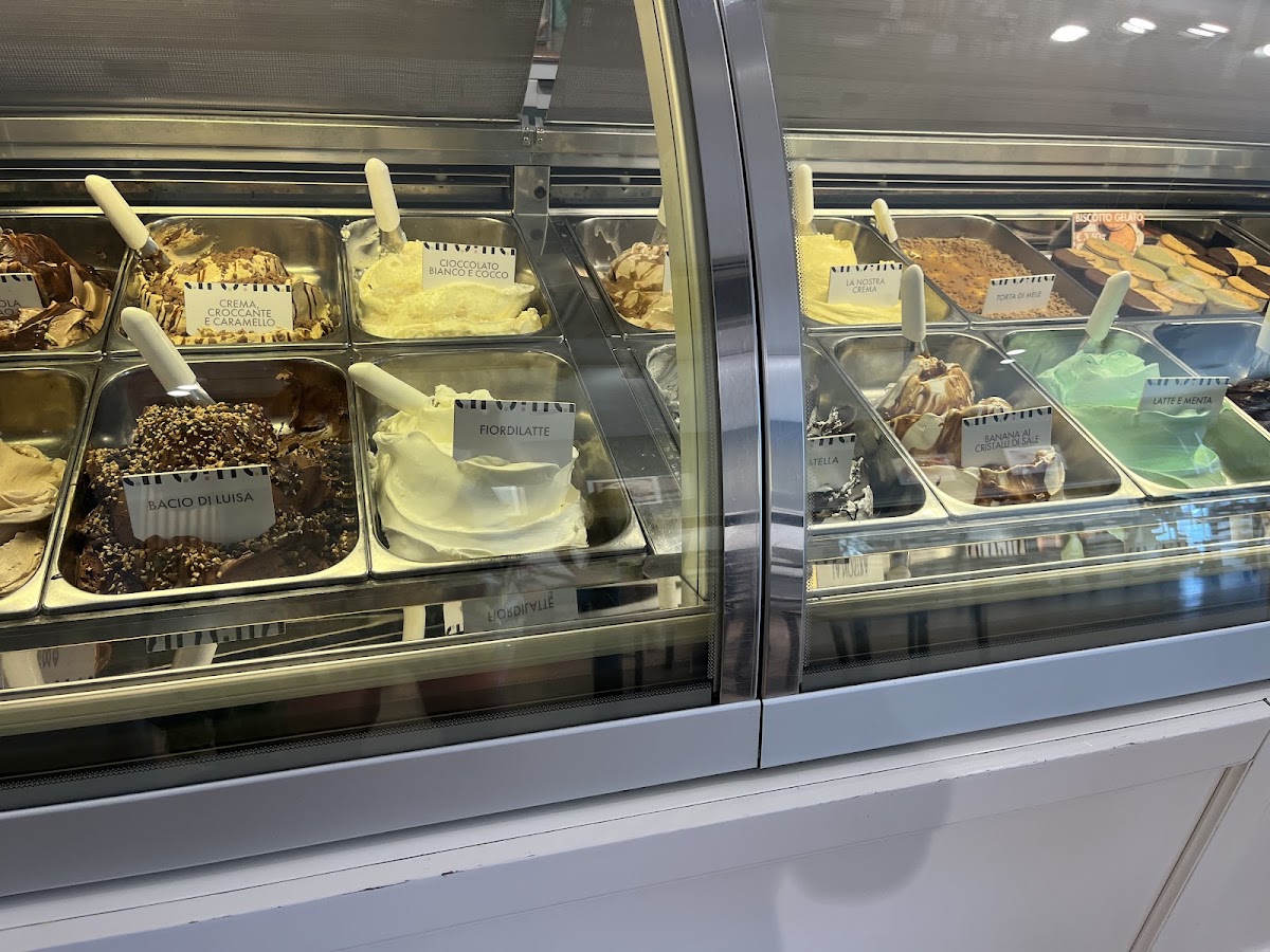Il gelato servito.