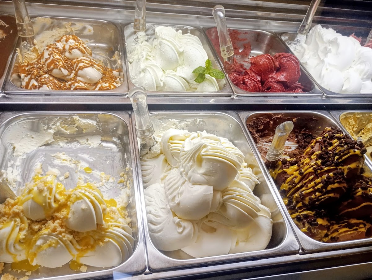 Il gelato servito.