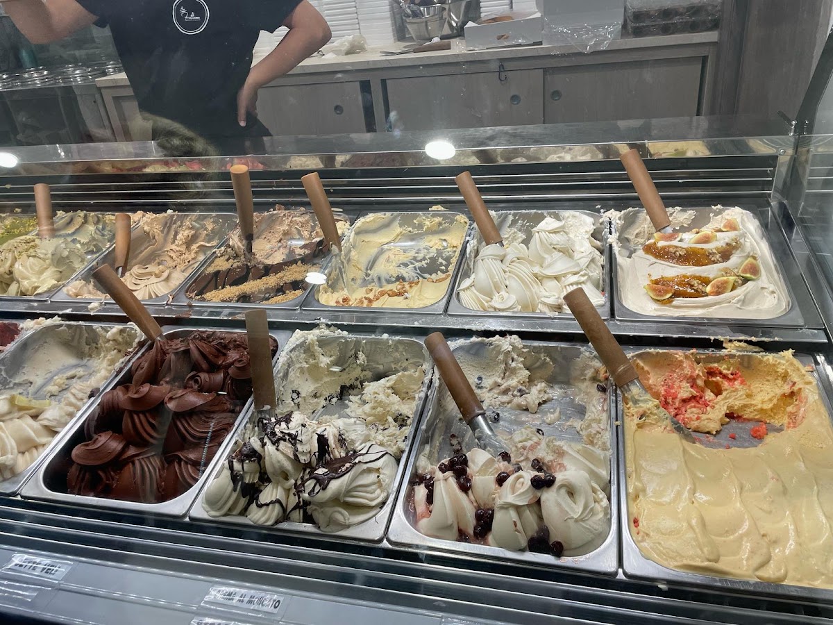 Il gelato servito.
