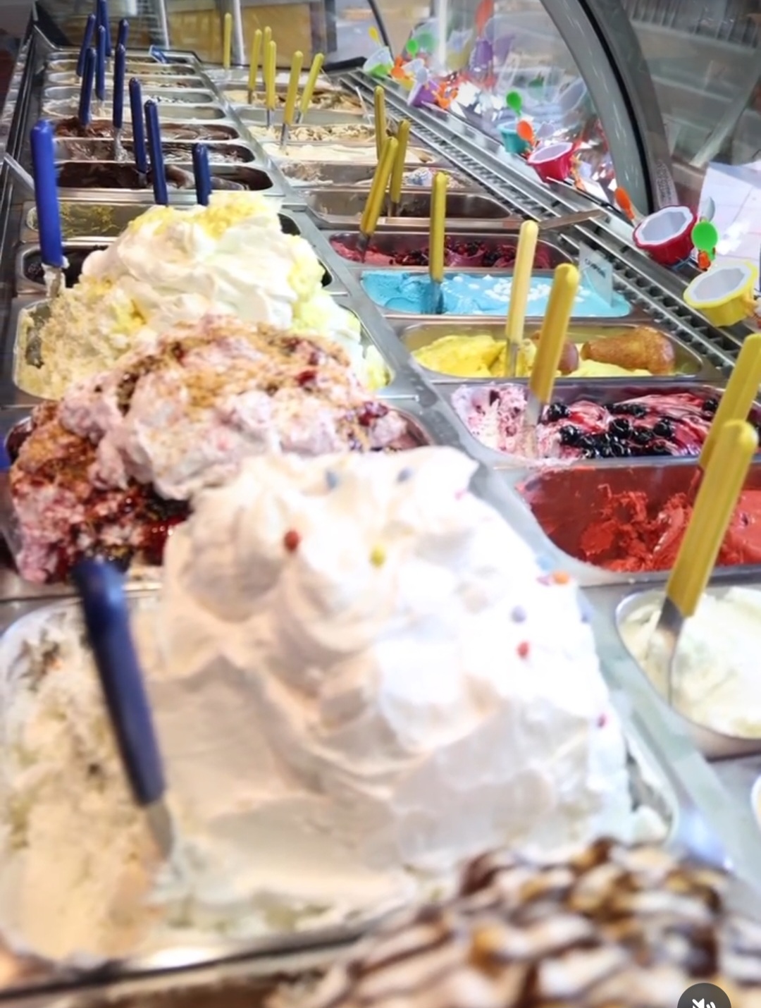 Il gelato servito.