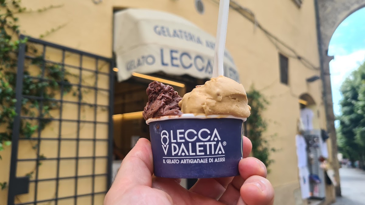 Il gelato servito.