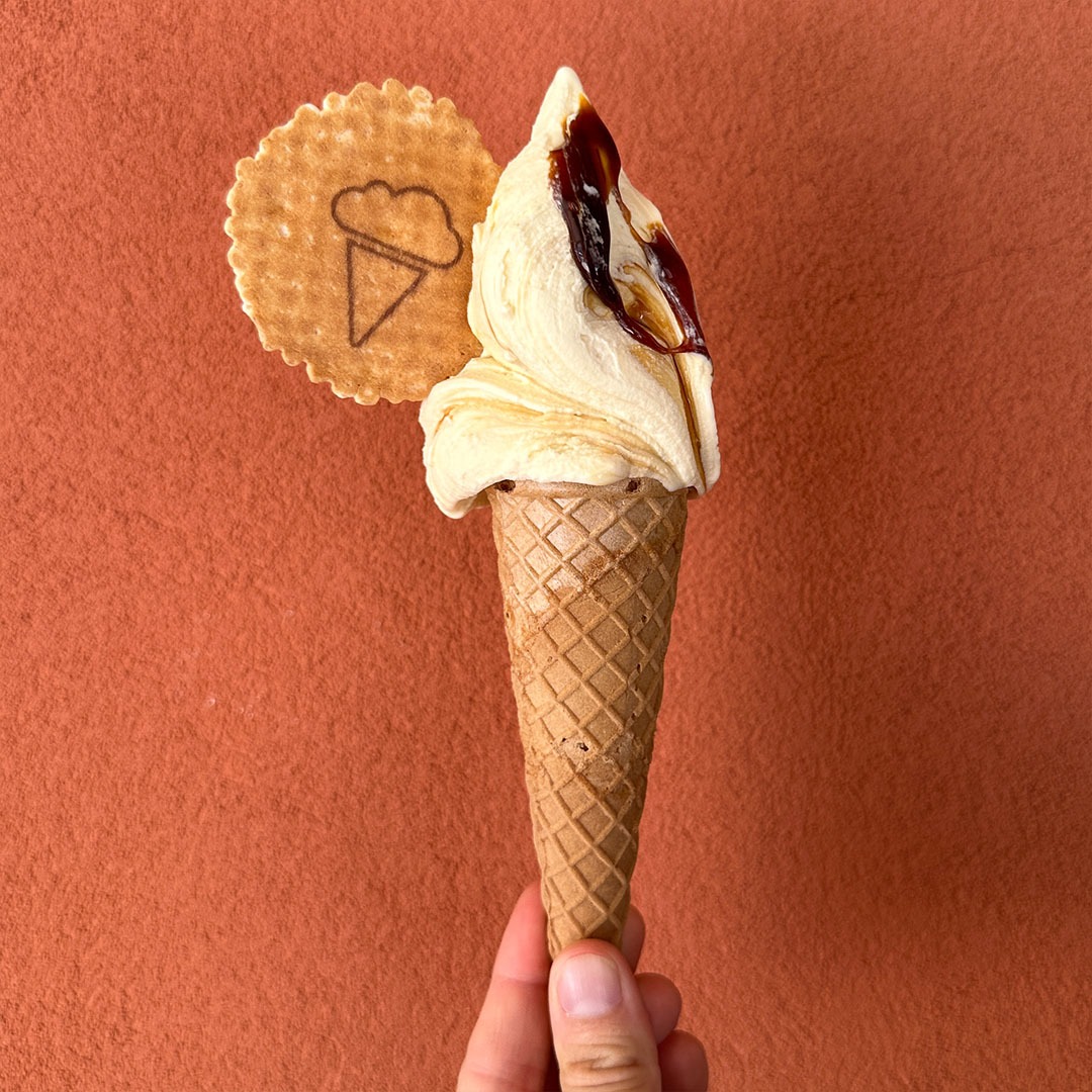 Le vaschette in vetrina.
