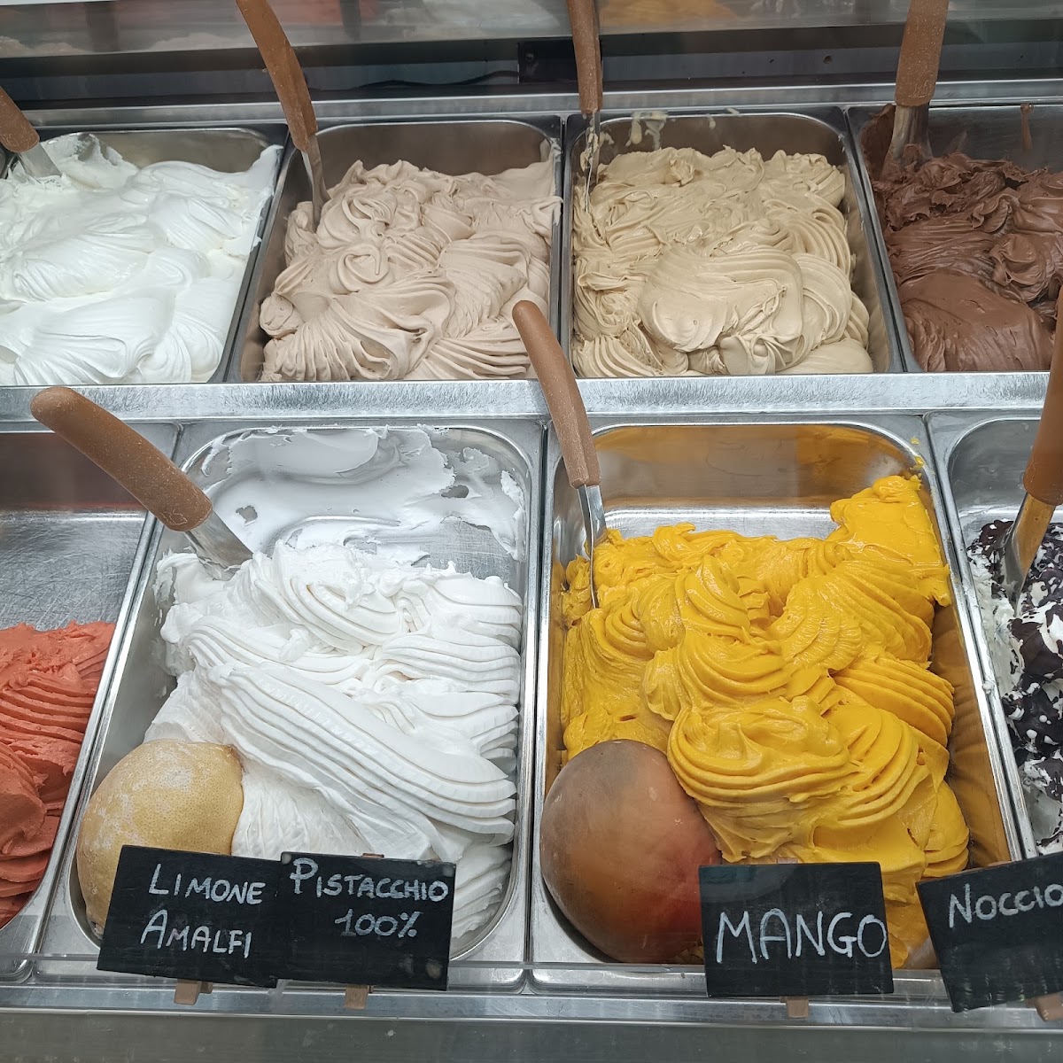 Il gelato servito.