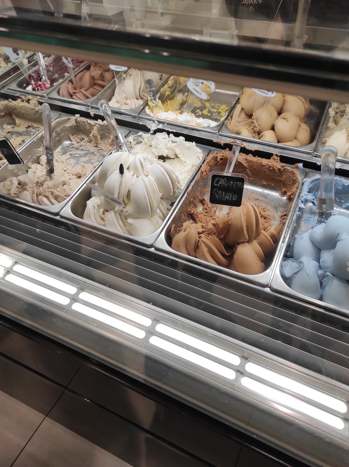 Il gelato servito.